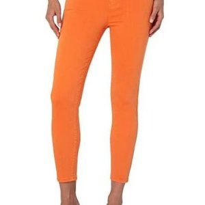 NWT -  Liverpool Jeans GIA Glider Crop Skinny in Orange Twist - Size 6